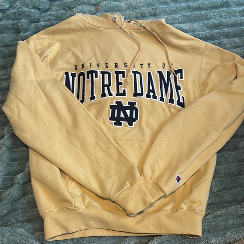 Champion Notre Dame Yellow Hoodie